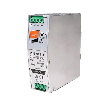 Блок питания с установкой на DIN-рейку BSPS 24V 120w