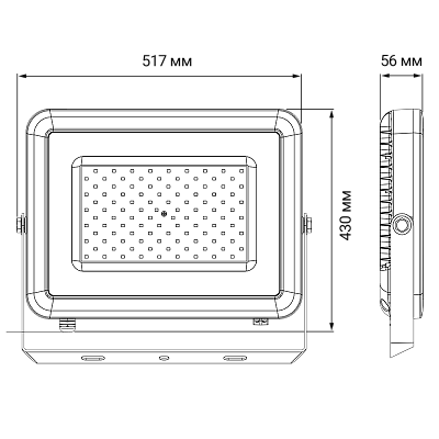 Прожектор светодиодный пылевлагозащищенный серии PFL-S2 300w