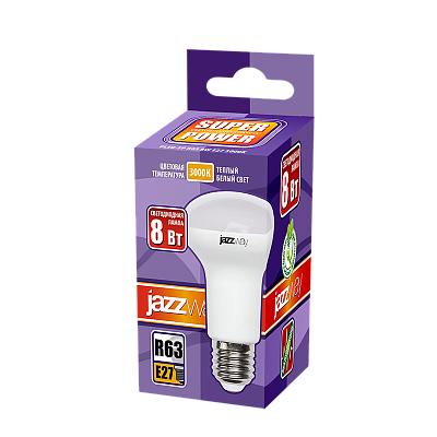 Лампа светодиодная PLED- SP R63 8w 3000K E27 230/50 Jazzway 