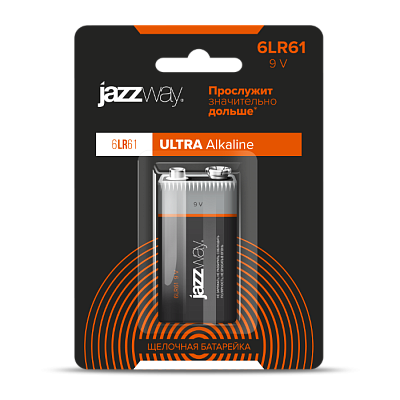 Батарейки, ULTRA ALKALINE (Щелочные) 6LR61UP-1B