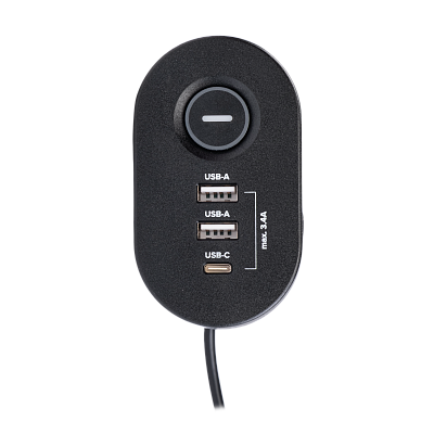 Удлинитель JAZZway ETD-03U-150-bk