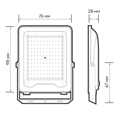 Прожектор светодиодный PFL-V 20w 6500K IP65