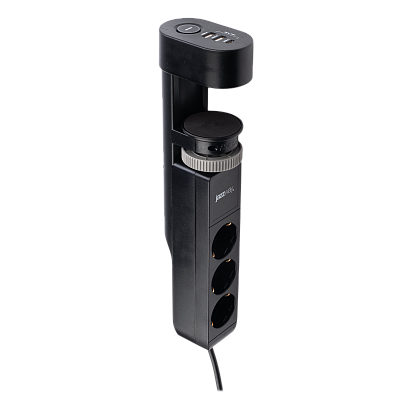Удлинитель JAZZway ETD-03U-150-bk