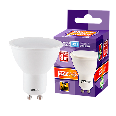 Лампа светодиодная PLED- SP GU10 9w 5000K-E Jazzway 