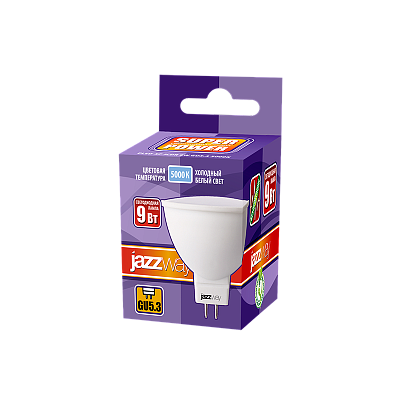 Лампа светодиодная PLED- SP JCDR 9w GU5.3 5000K-E Jazzway