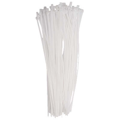 Кабельная стяжка PCT 2,5x200-100WH PA6.6 Jazzway (100 шт/уп) 