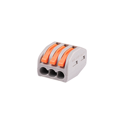 Клемма монтажная СМК PTC-3P 222-413 BL/10   450V 32A 0,08-2,5(4,0) мм2