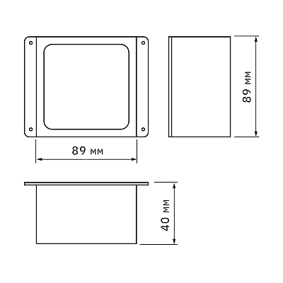 Панель светодиодная PPL 089/G OPAL 42W 4000K GREY IP40 /комплект/