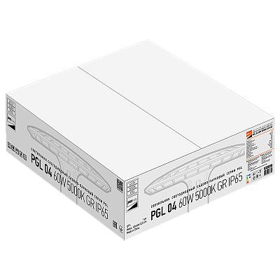 Светильник светодиодный садово-парковый PGL 04 60w 5000K GR