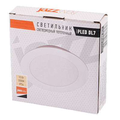 Светильник светодиодный встраиваемый PLED DL7 10W 3000K WH IP54