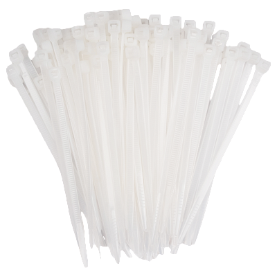 Кабельная стяжка PCT 3,6x100-100WH PA6.6 Jazzway (100 шт/уп) 