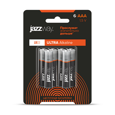 Батарейки, ULTRA ALKALINE (Щелочные) LR03UP-6B