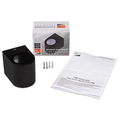 Светильник фасадный PDL-R 72080 GU10 -1 BL 230V IP65