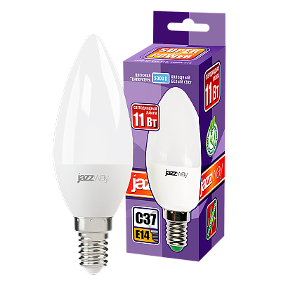 Лампа светодиодная PLED- SP C37 11w E14 5000K  230/50 Jazzway