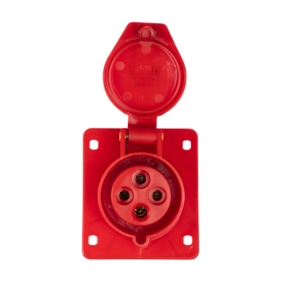 Розетка стационарная скрытая  PPC 414 16A 380V IP44