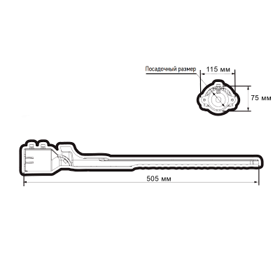 Светильник светодиодный консольный PSL 09 50W 4000K GR IP65