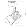 Трековый светильник светодиодный PTR 0130-2 30w