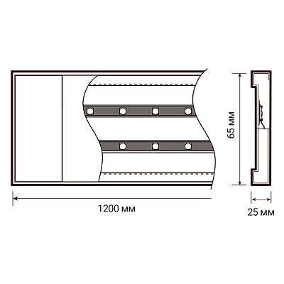 Светильник накладной PPO-02 Opal 4000K