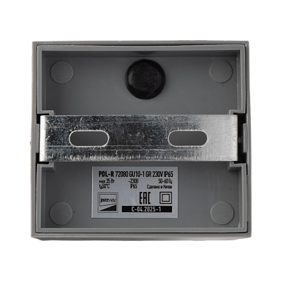 Светильник фасадный PDL-R 72080 GU10 -1 GR 230V IP65