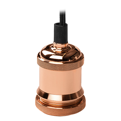 RETRO патрон с проводом PLC 01 ROSE GOLD