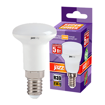 Лампа светодиодная PLED- SP R39 5w 3000K E14 230/50 Jazzway 