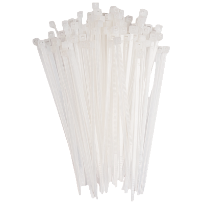 Кабельная стяжка PCT 2,5х080-100WH PA6.6 Jazzway (100 шт/уп)