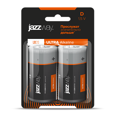 Батарейки, ULTRA ALKALINE (Щелочные) LR20UP-2B