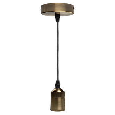 RETRO патрон с проводом PLC 03 ANTIQUE BRONZE