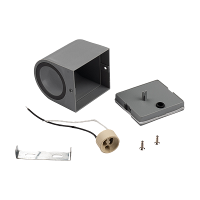 Светильник фасадный PDL-R 72080 GU10 -1 GR 230V IP65