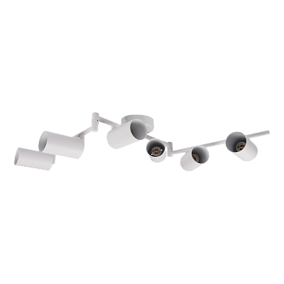 Светильник декоративный под лампу PCL 0606 6xGU10 WH 230V IP20
