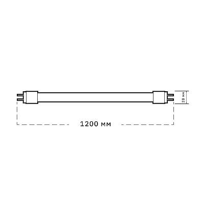 Лампа светодиодная  PLED T8 4000К