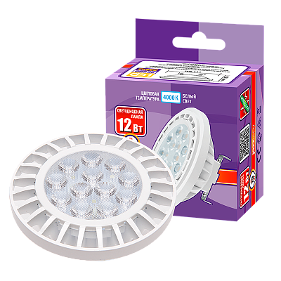 Лампа светодиодная PLED-AR111 12w 4000K 960Lm G53 185-265V Jazzway 